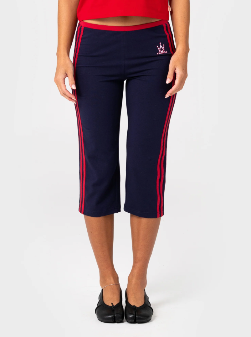 Rusty Jen Capri Pant Navy Blue/Red