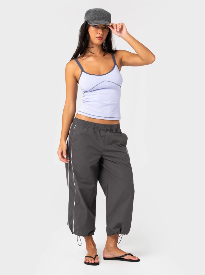 Rusty Serve Fitted Cami Tank Violet Blue