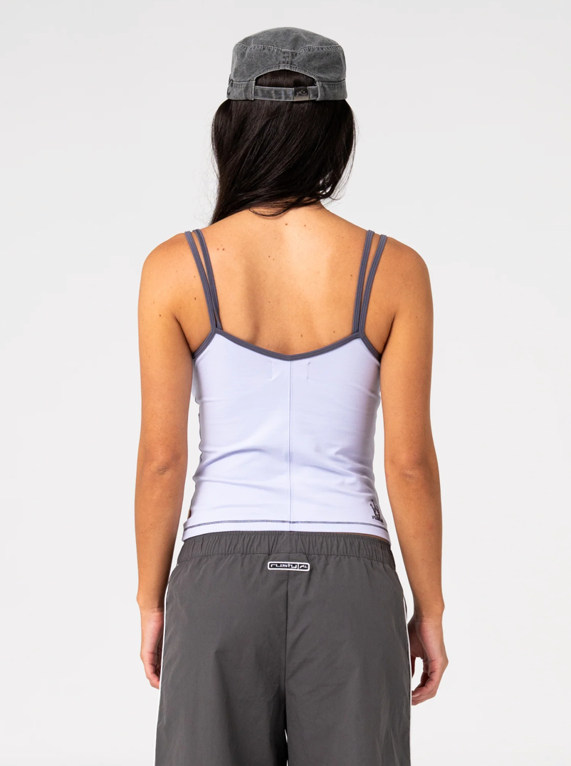Rusty Serve Fitted Cami Tank Violet Blue