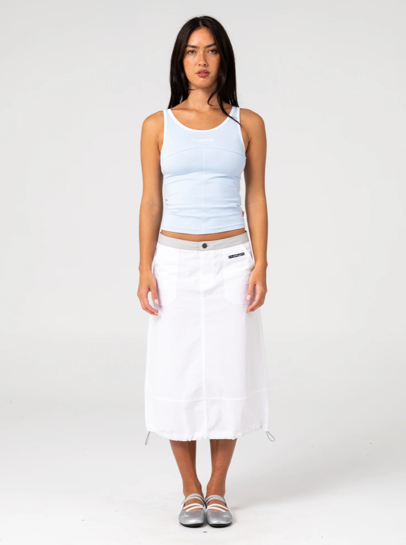 Rusty Score Contrast Tank Ice Blue
