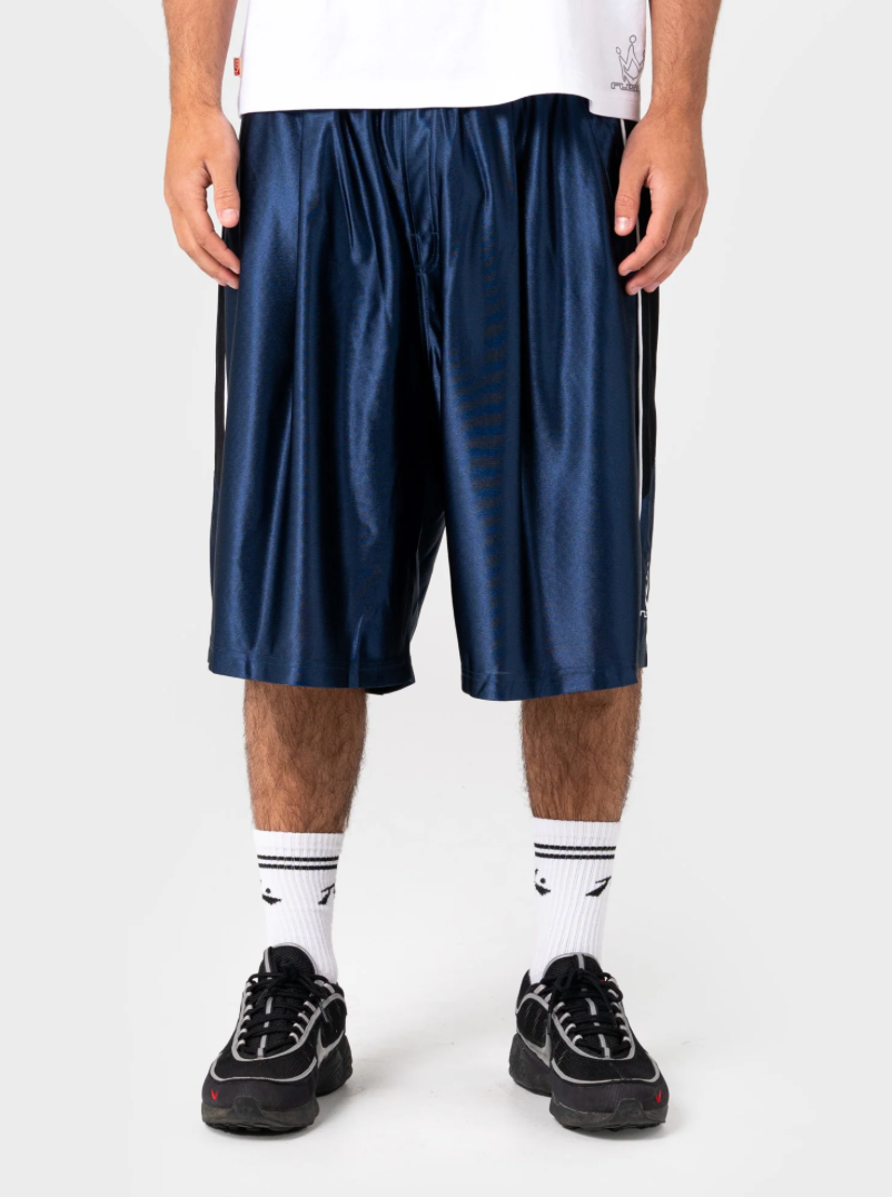 Rusty Vinsanity Elastic Basketball Short Navy Blue
