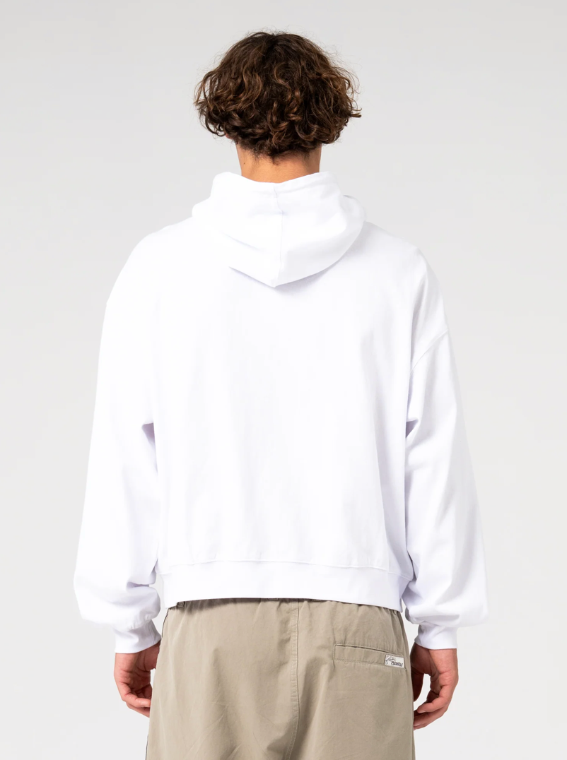 Rusty Chief Keef Lightweight-ZipThru Hoodie White