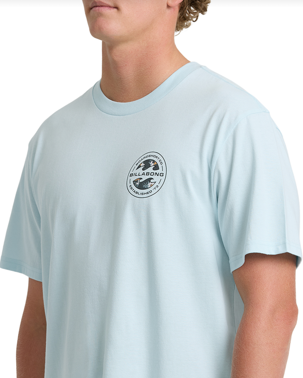 Billabong Hollow Premium SS T-Shirt Coastal Blue