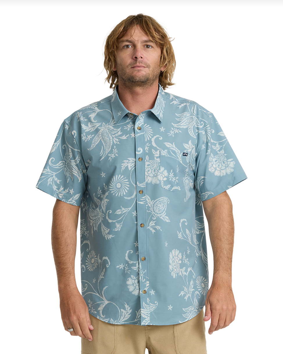 Billabong Cabana SS Shirt Blue Fog