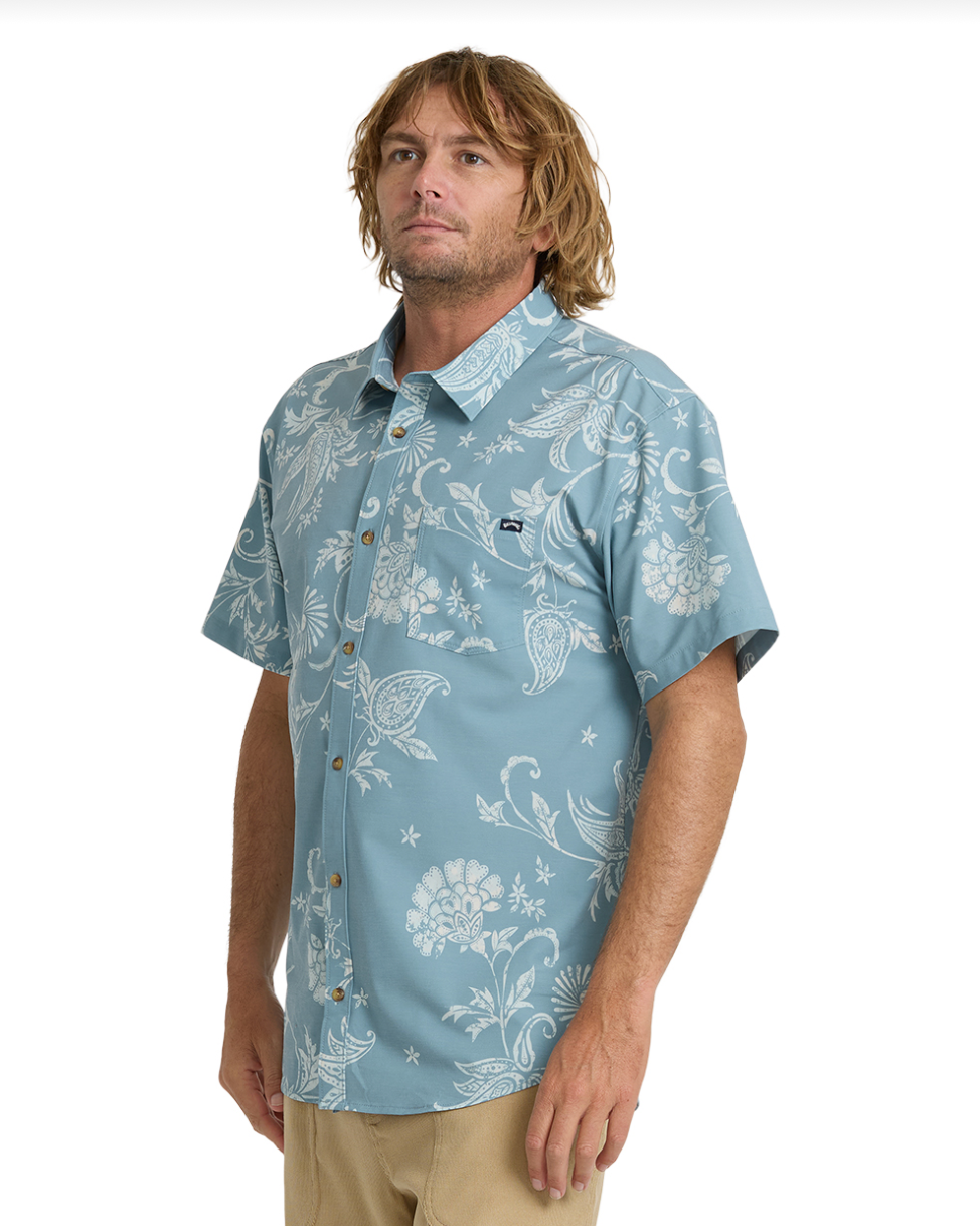 Billabong Cabana SS Shirt Blue Fog
