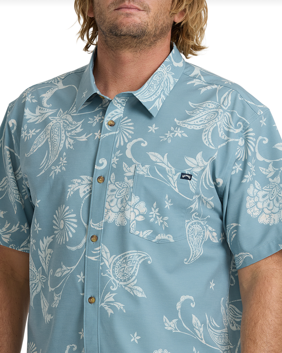 Billabong Cabana SS Shirt Blue Fog