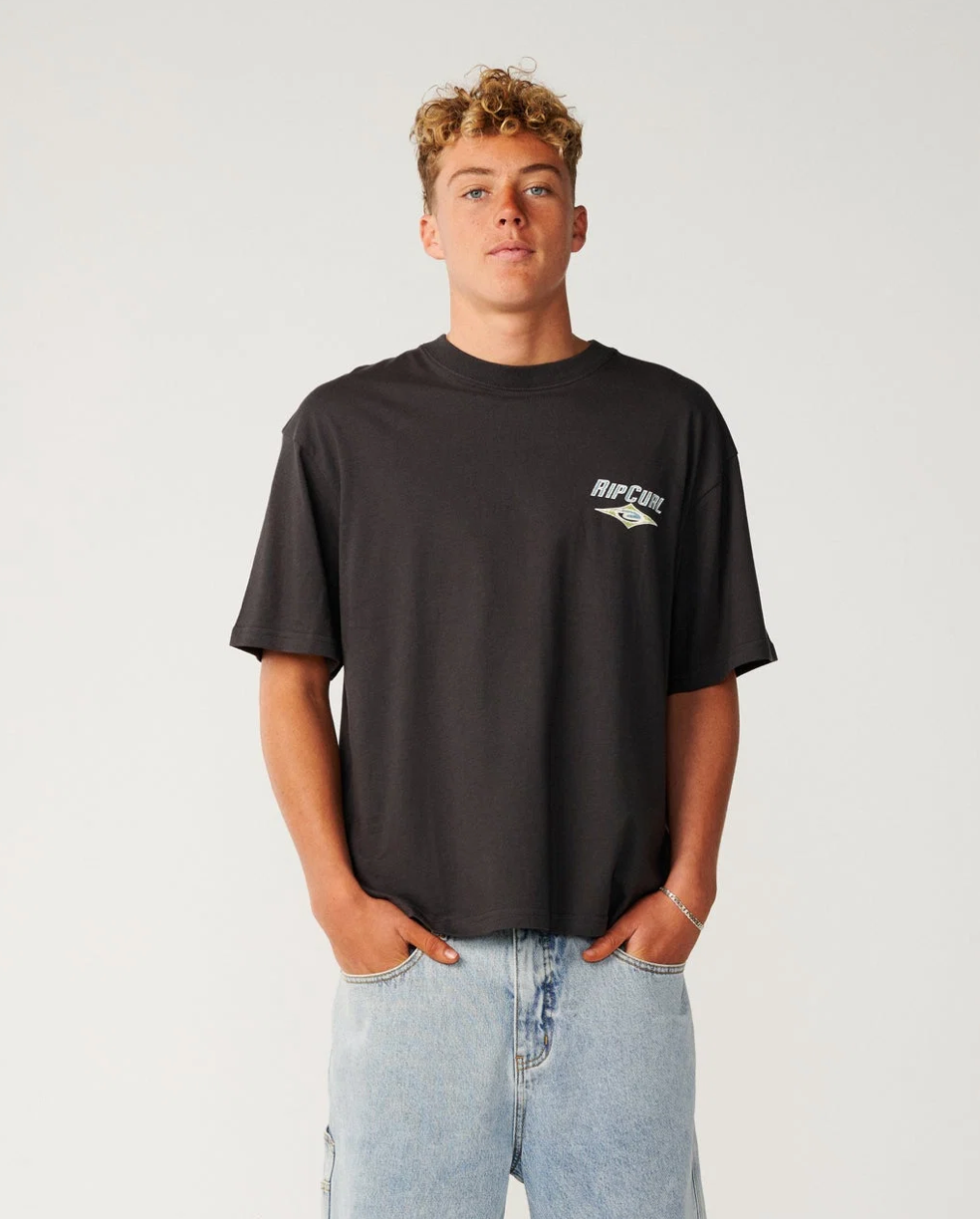 Ripcurl Heritage Icon Tee Washed Black