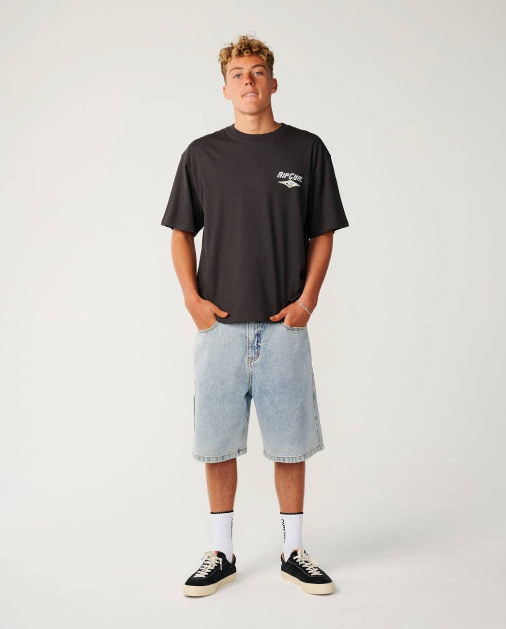 Ripcurl Heritage Icon Tee Washed Black