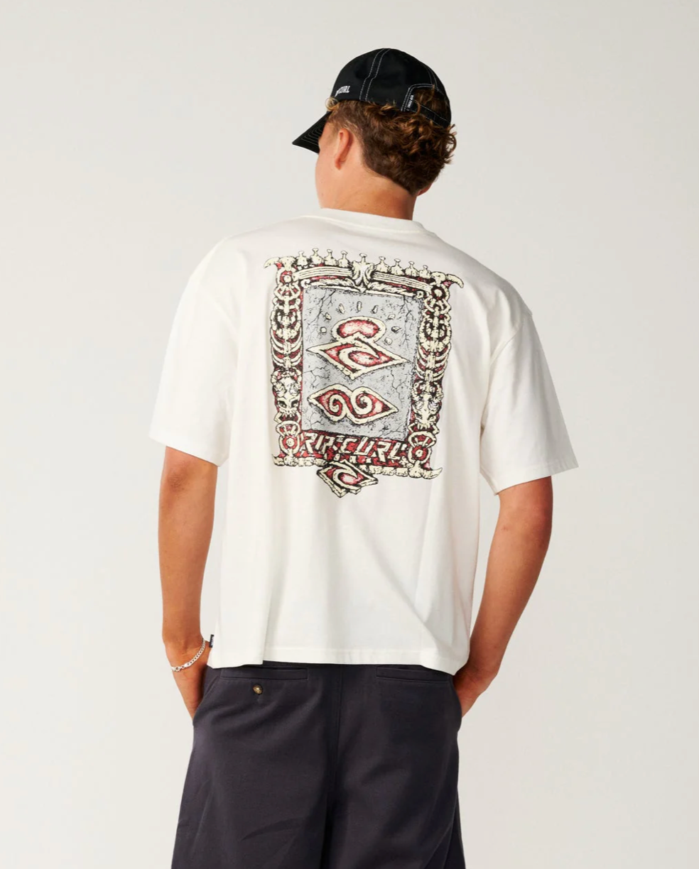 Ripcurl Disorder Boneyards Tee White