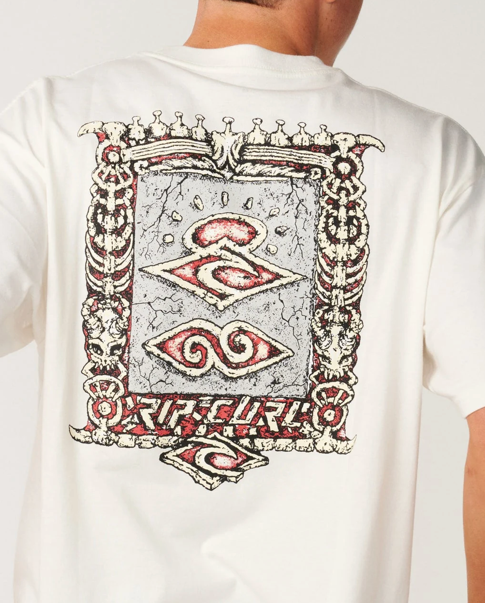 Ripcurl Disorder Boneyards Tee White