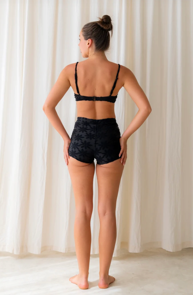 September Josie Boyshorts Midnight Black Terry