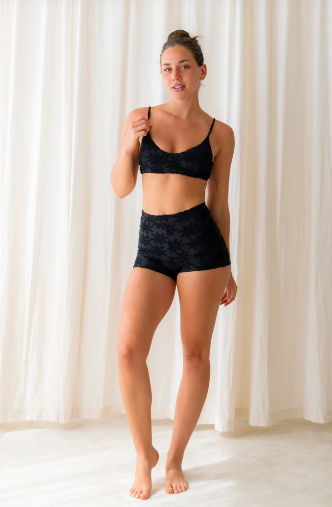 September Josie Boyshorts Midnight Black Terry