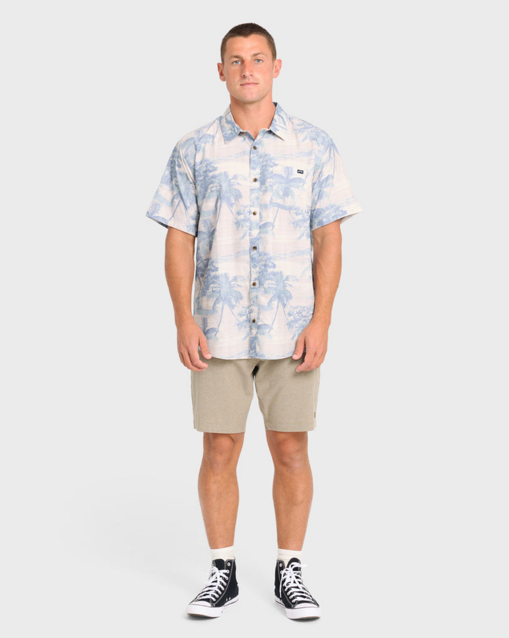 Billabong Sundays Lounge SS Shirt Blue Haze