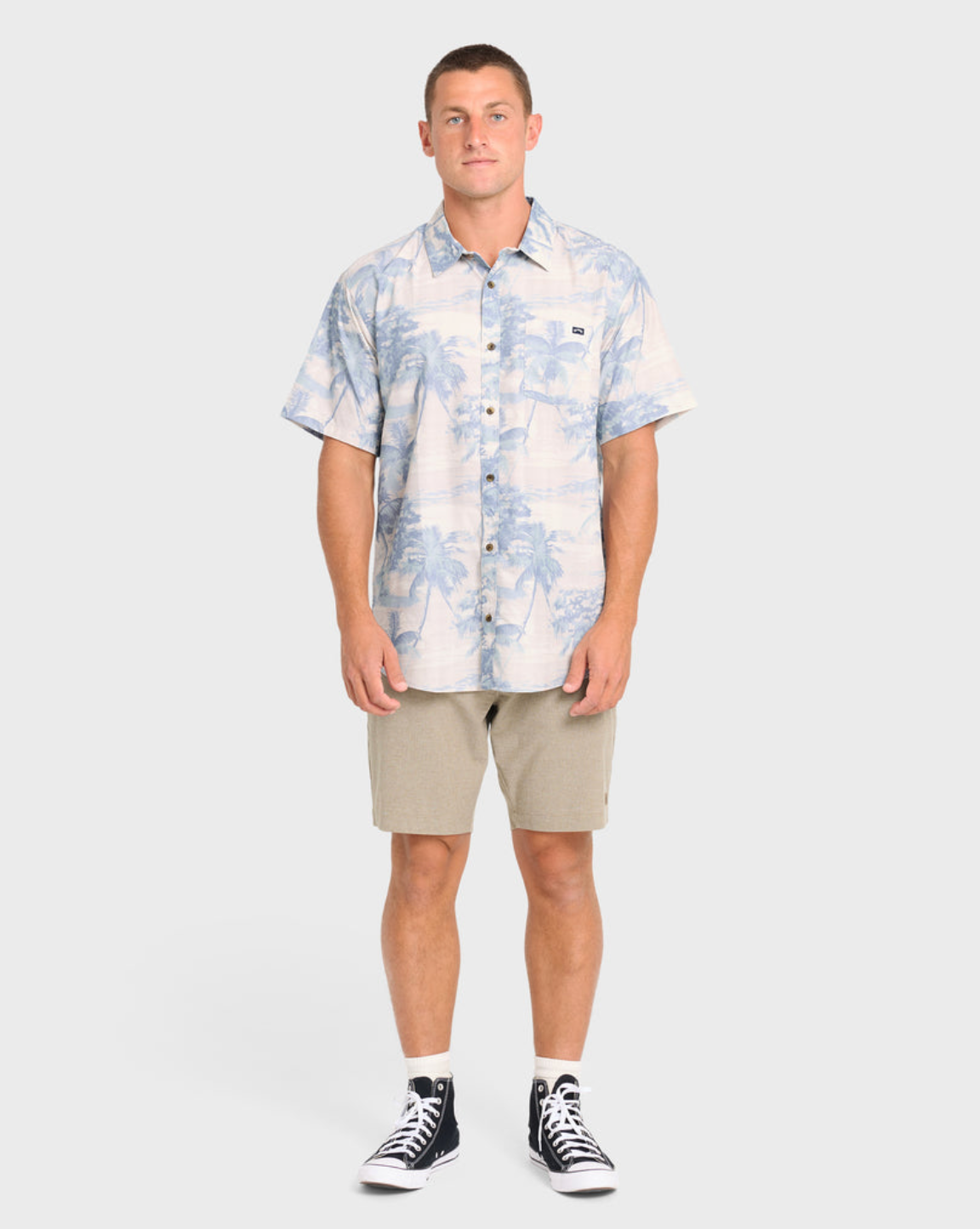 Billabong Sundays Lounge SS Shirt Blue Haze