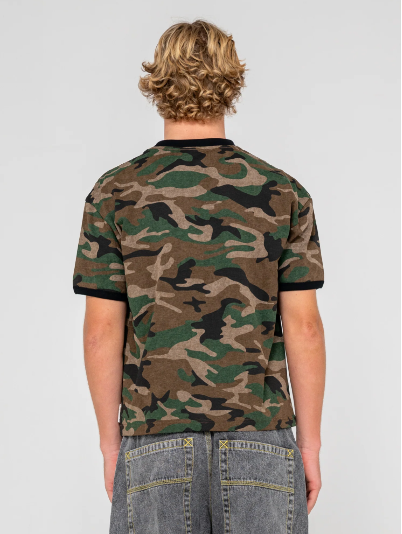 RUSTY RAMBO RINGER SHORT SLEEVE TEE