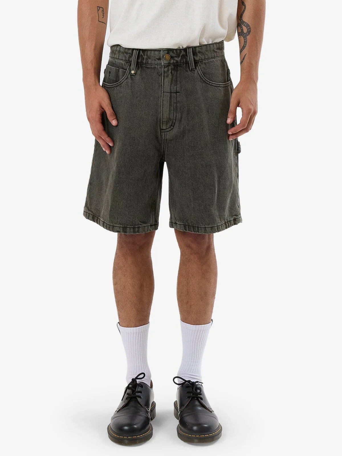Thrills Slacker Denim Short - Tarmac