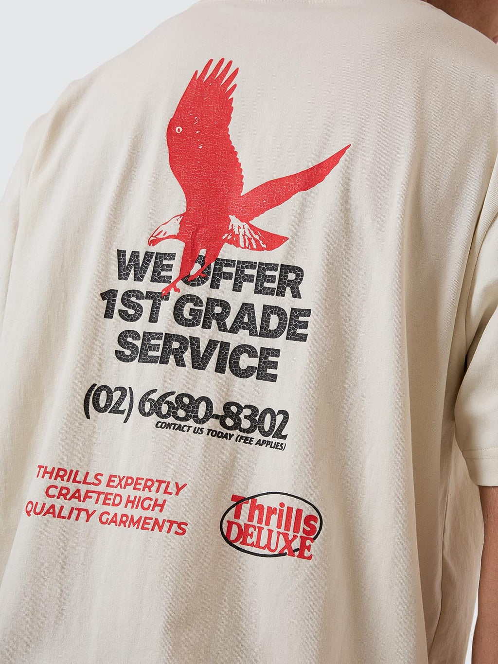 Thrills 1st Grade Heritage Merch Fit Tee Heritage White