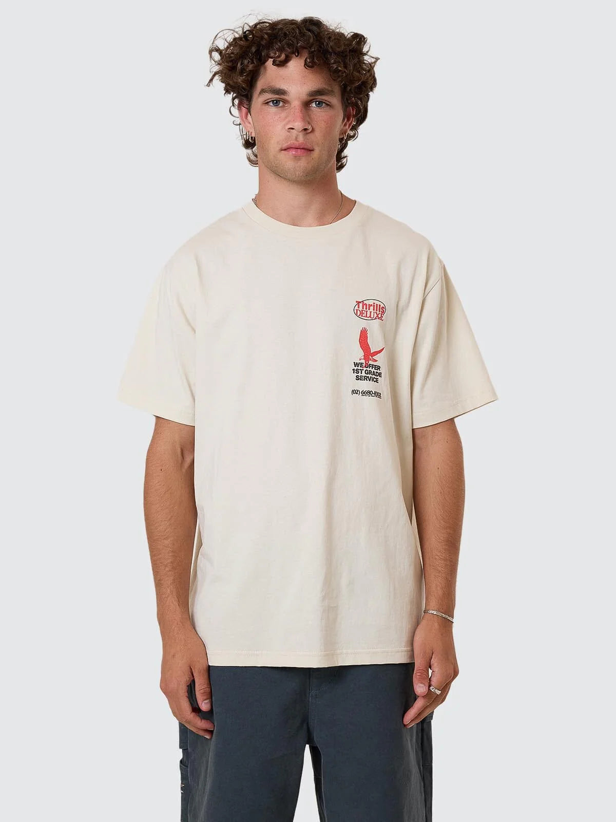 Thrills 1st Grade Heritage Merch Fit Tee Heritage White