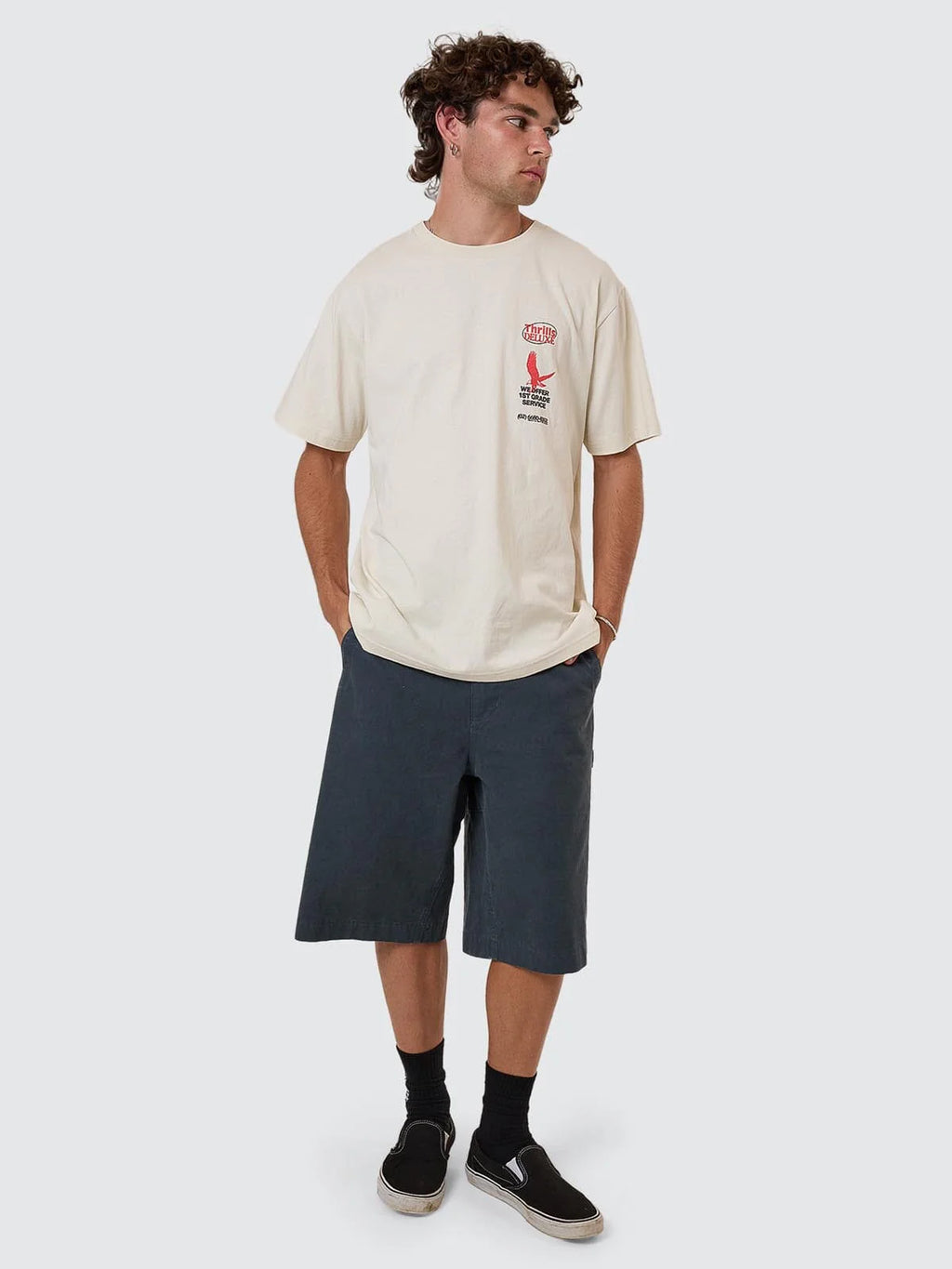 Thrills 1st Grade Heritage Merch Fit Tee Heritage White