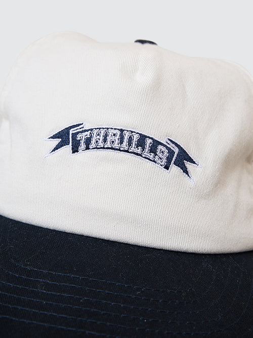 Thrills Penant 5 Panel Cap - Classic Blue