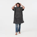 SlowTide The Digs Changing Poncho Heather Grey