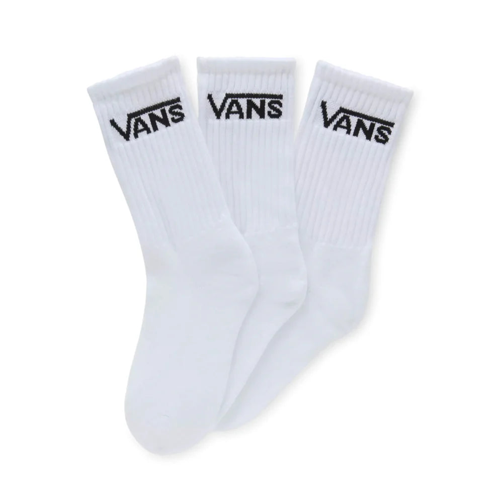 Vans Classic Crew Sock White 3-Pack