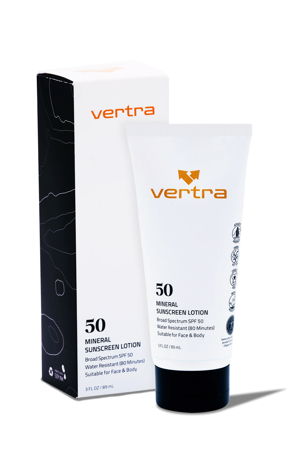 Vertra Mineral Sunscreen Lotion SPF 50 Clear
