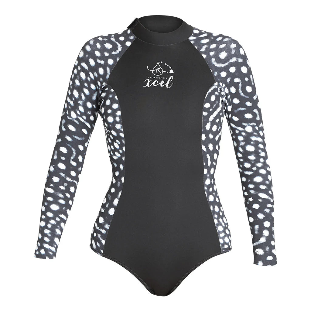 XCEL Women's Ocean Ramsey Water Inspired Axis Long Sleeve Back Zip Springsuit 2mm