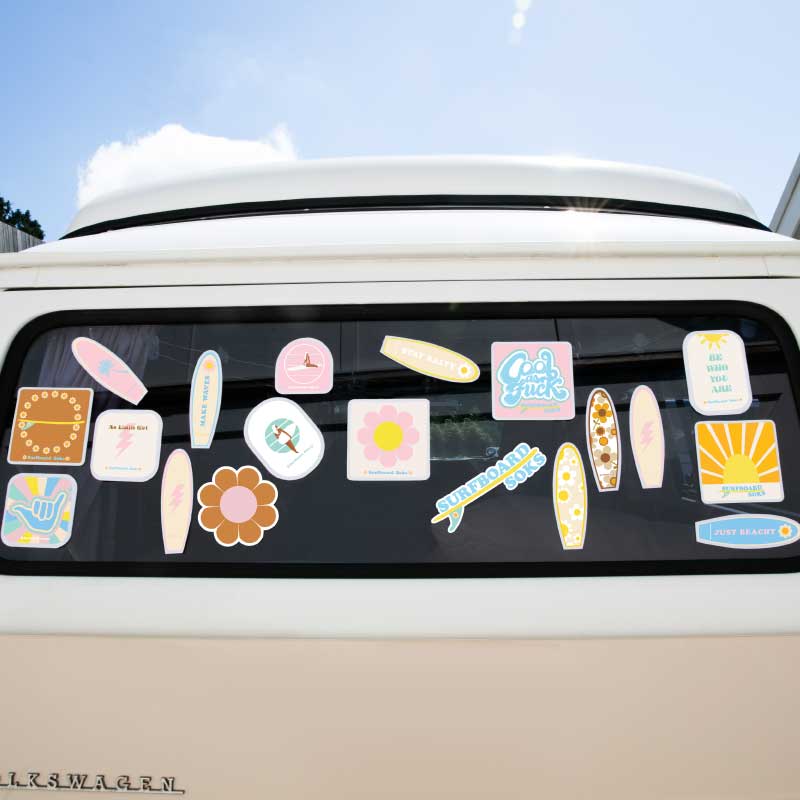 Surfboard Soks Shaka Sunray Sticker