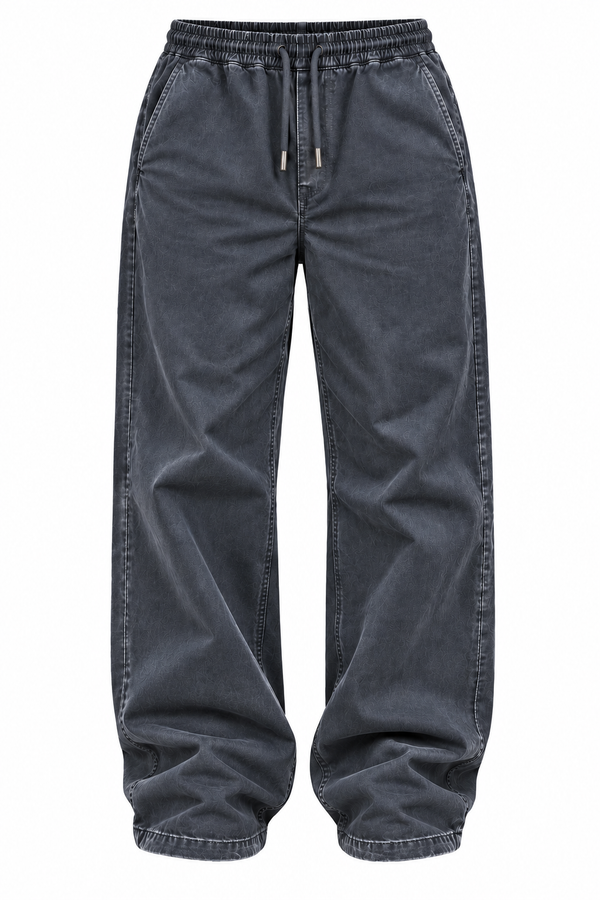 Santoloco Loose Fit Twill Pants - Black