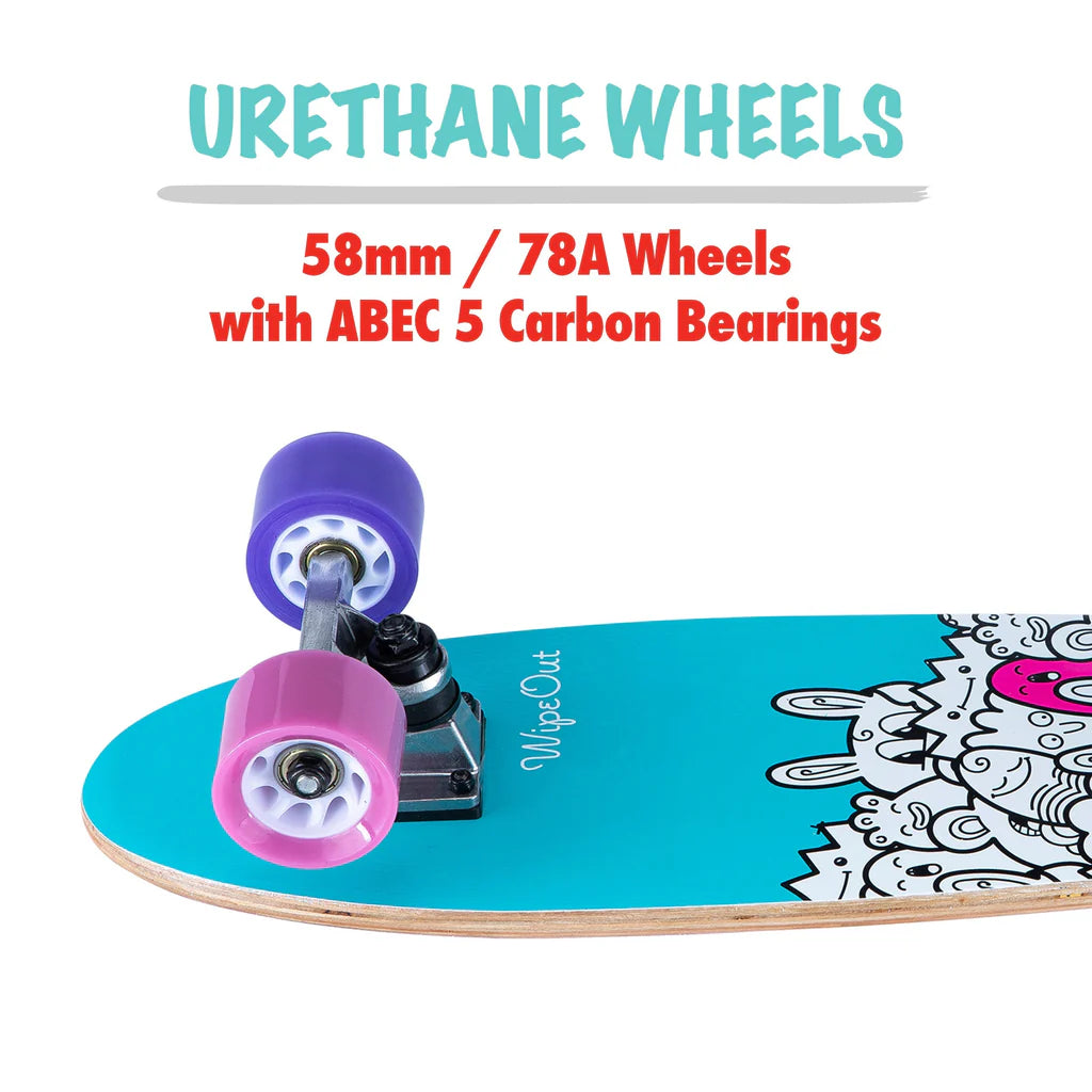 Wipeout Dry Erase Skateboard Monsters