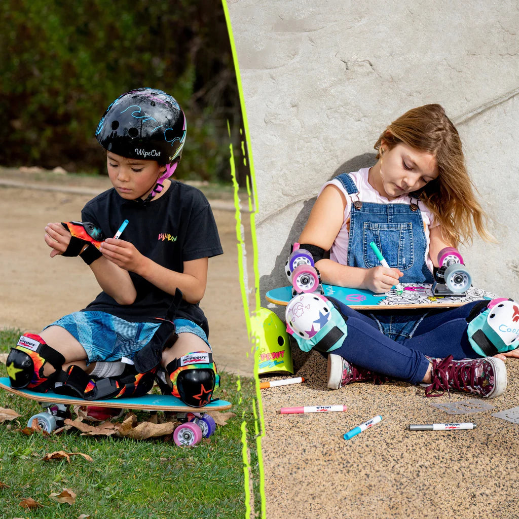 Wipeout Dry Erase Skateboard Monsters