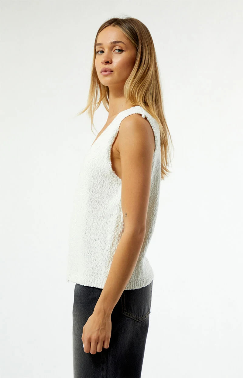 Rhythm Adele Longline Knit Vest White
