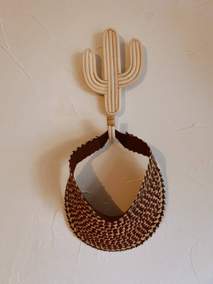 Rattan Sun Visor in Ombre: Amber