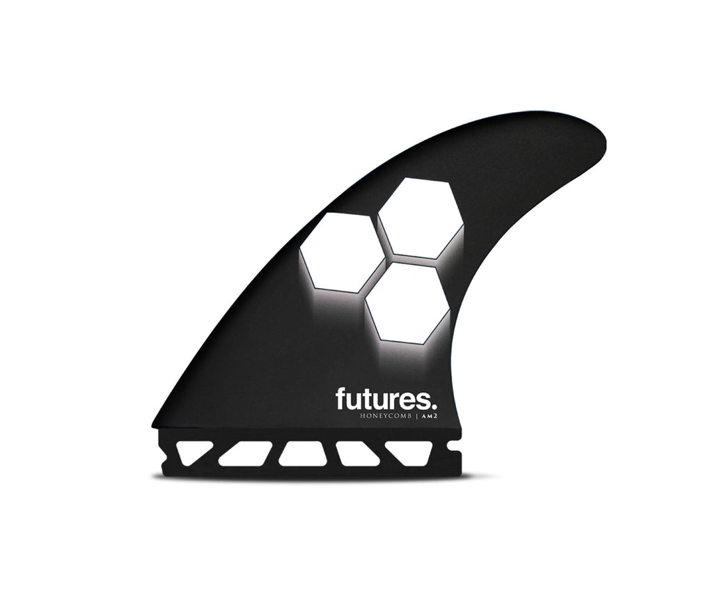 Futures AM2 HC Thruster Fin Black/White - SantoLoco Hawaii