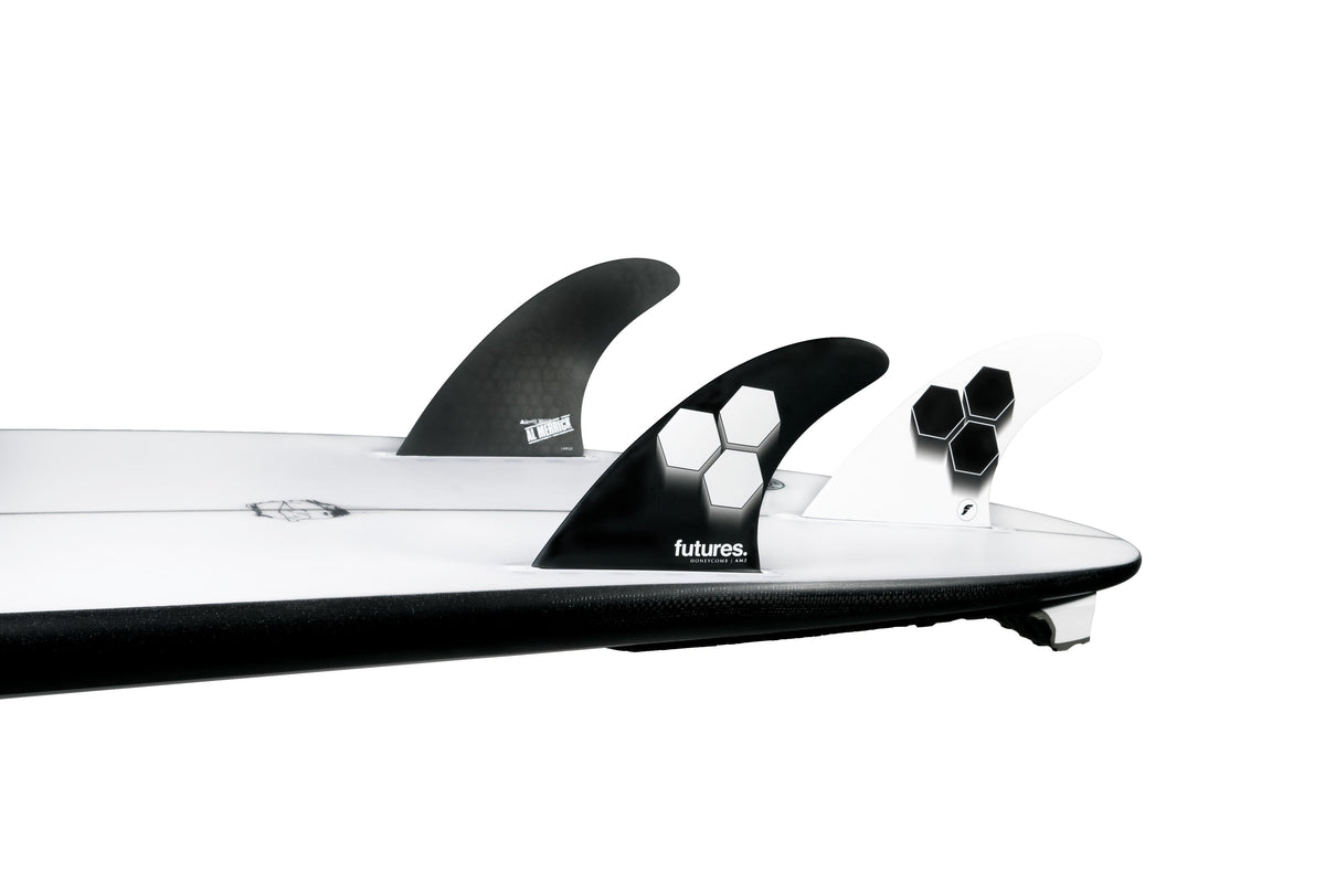 Futures AM2 HC Thruster Fin Black/White - SantoLoco Hawaii