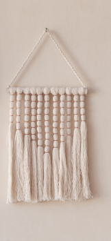 Dasi Cotton Wall Hanging: Natural and Black