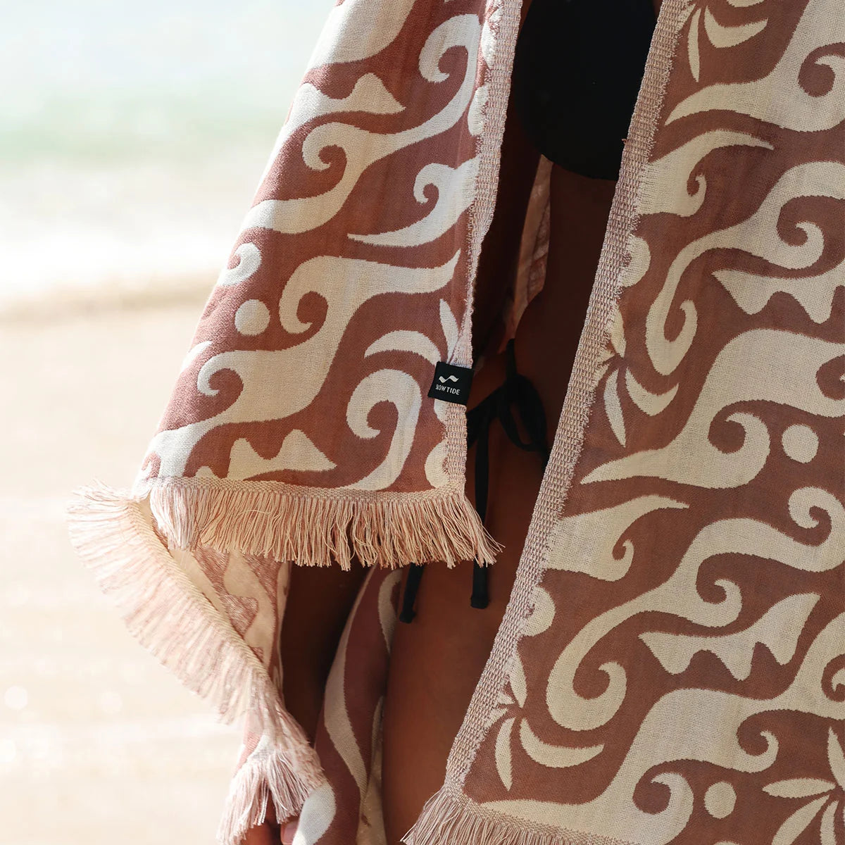 Slowtide Bailey Driftweave Turkish Towel Toast
