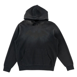 Bat Logo Sun-Fade Hoodie Black