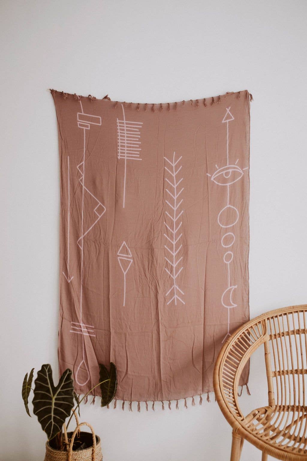 Abstract Tapestry: Dusty Rose