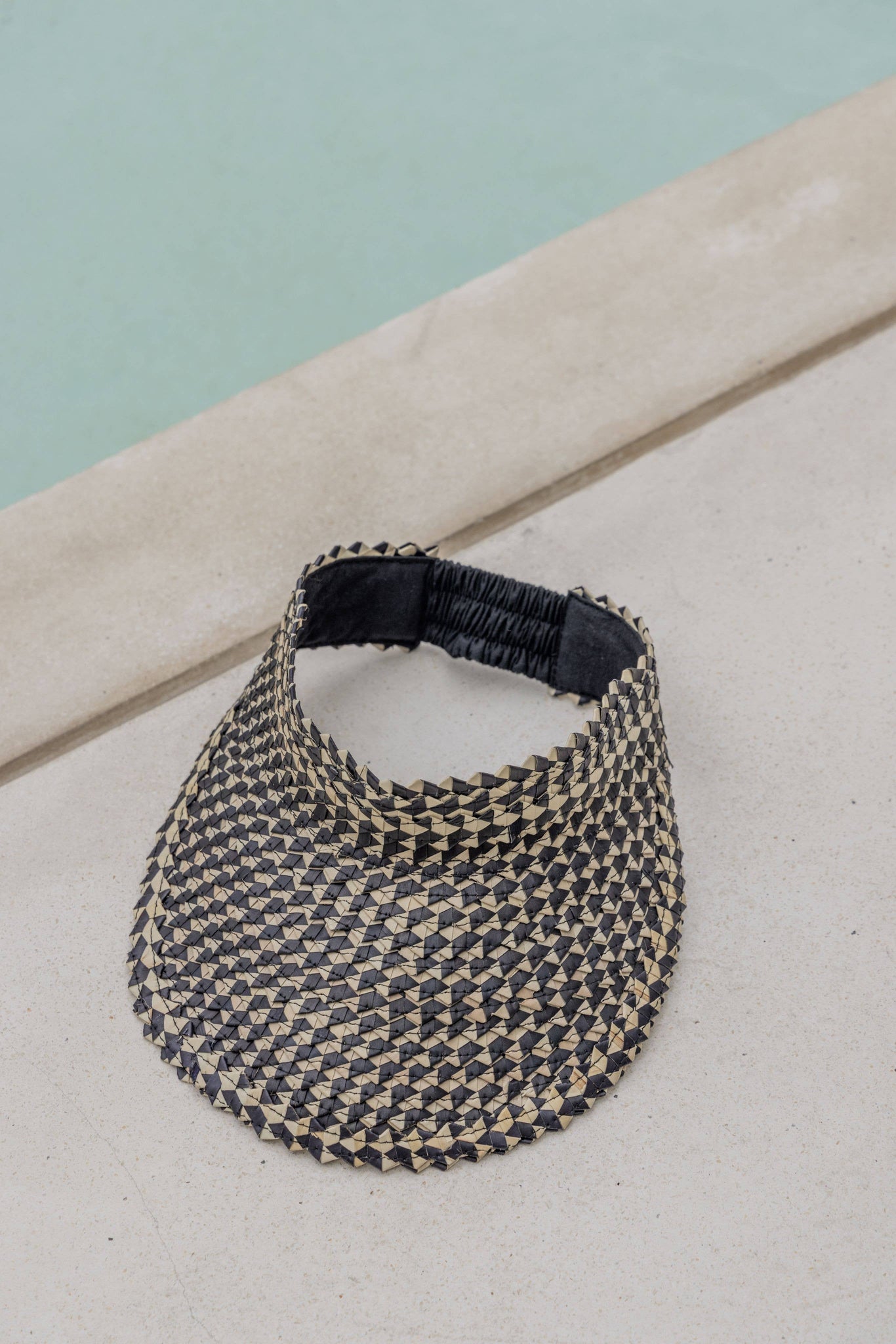 Rattan Sun Visor in Ombre: Amber