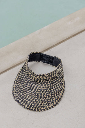 Rattan Sun Visor in Ombre: Amber