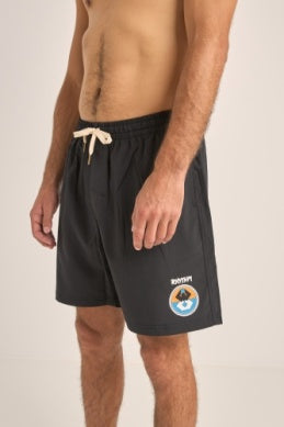 Rhythm Channel Beach Short BLK