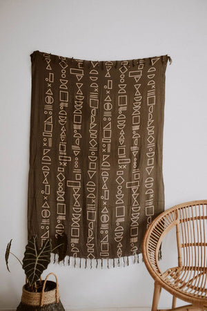 Shapes Tapestry: Vintage Olive