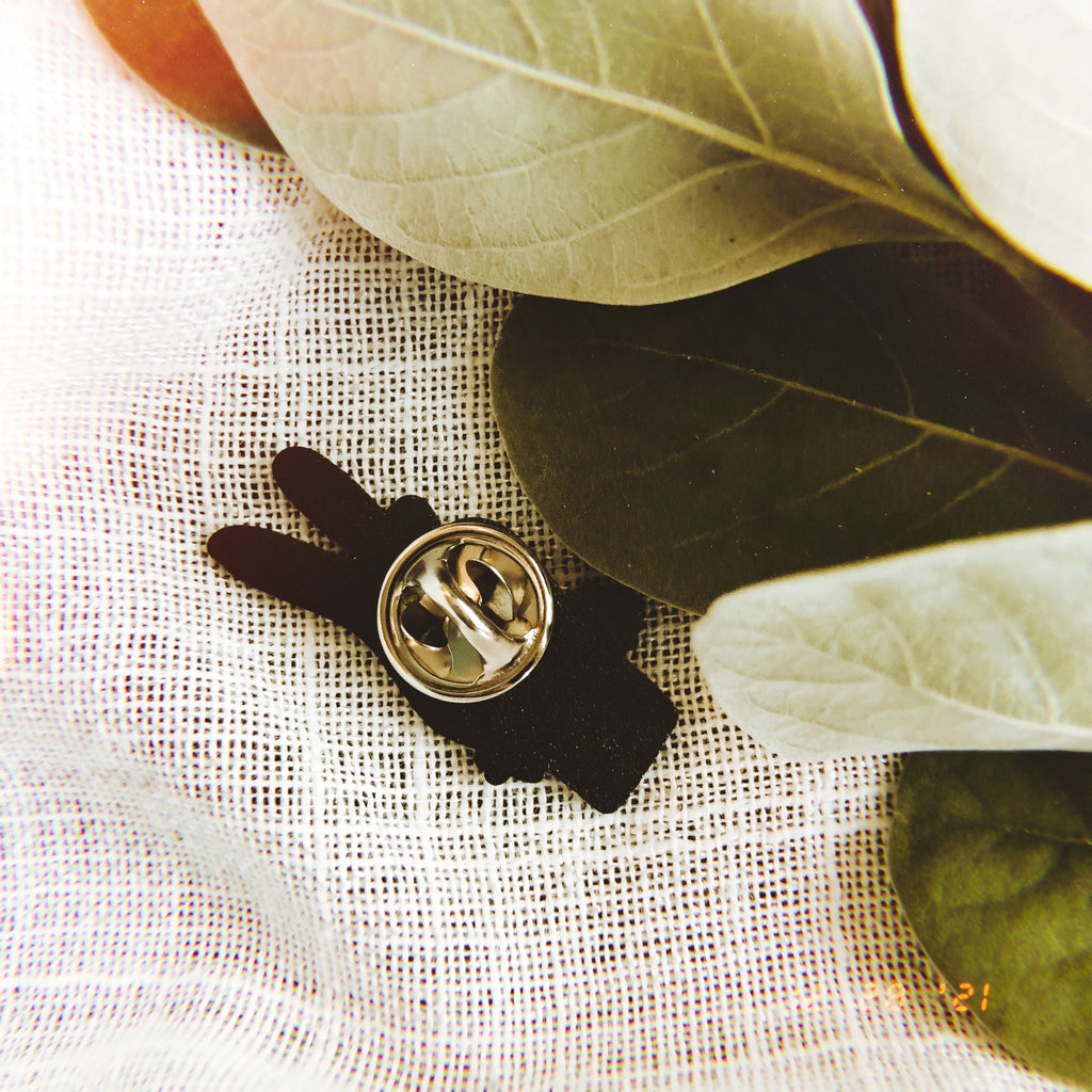 Sunny Weeks Peace Out Enamel Pin