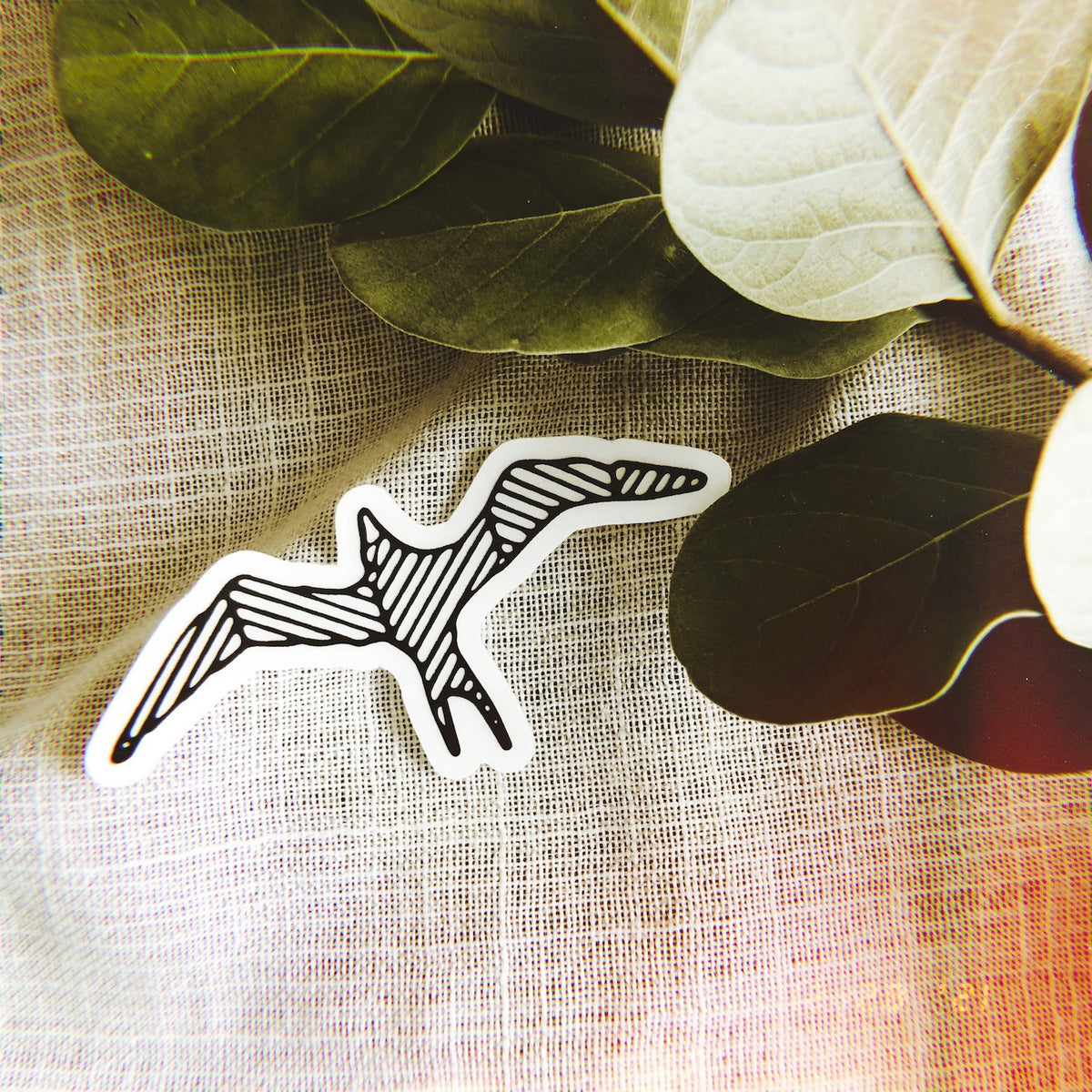 Sunny Weeks Clear Mini 'Iwa Bird Sticker