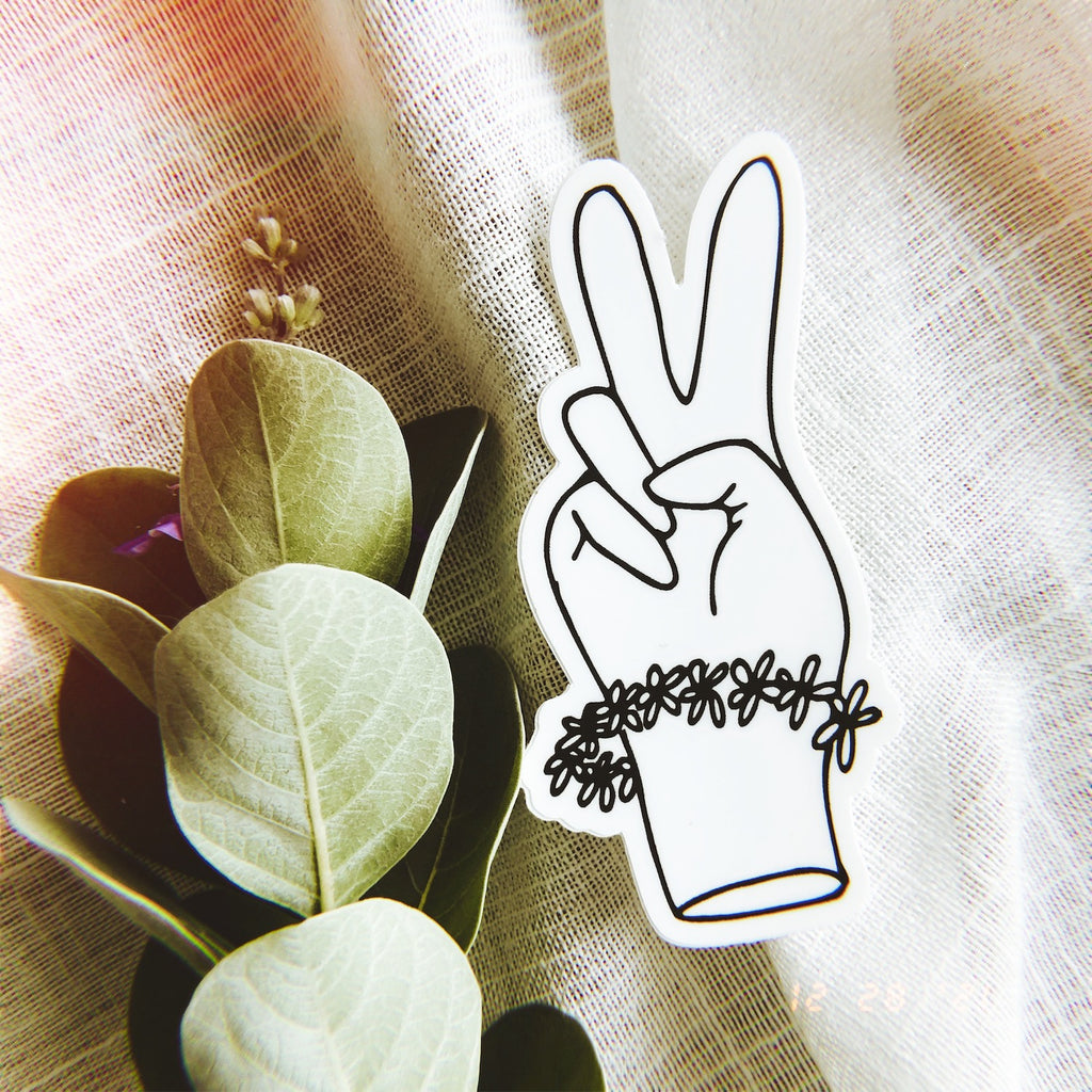 Sunny Weeks "Peace Out" Sticker
