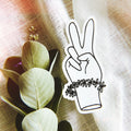 Sunny Weeks "Peace Out" Sticker