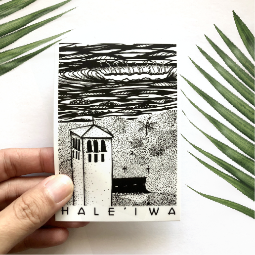 Sunny Weeks "Hale'iwa" Sticker