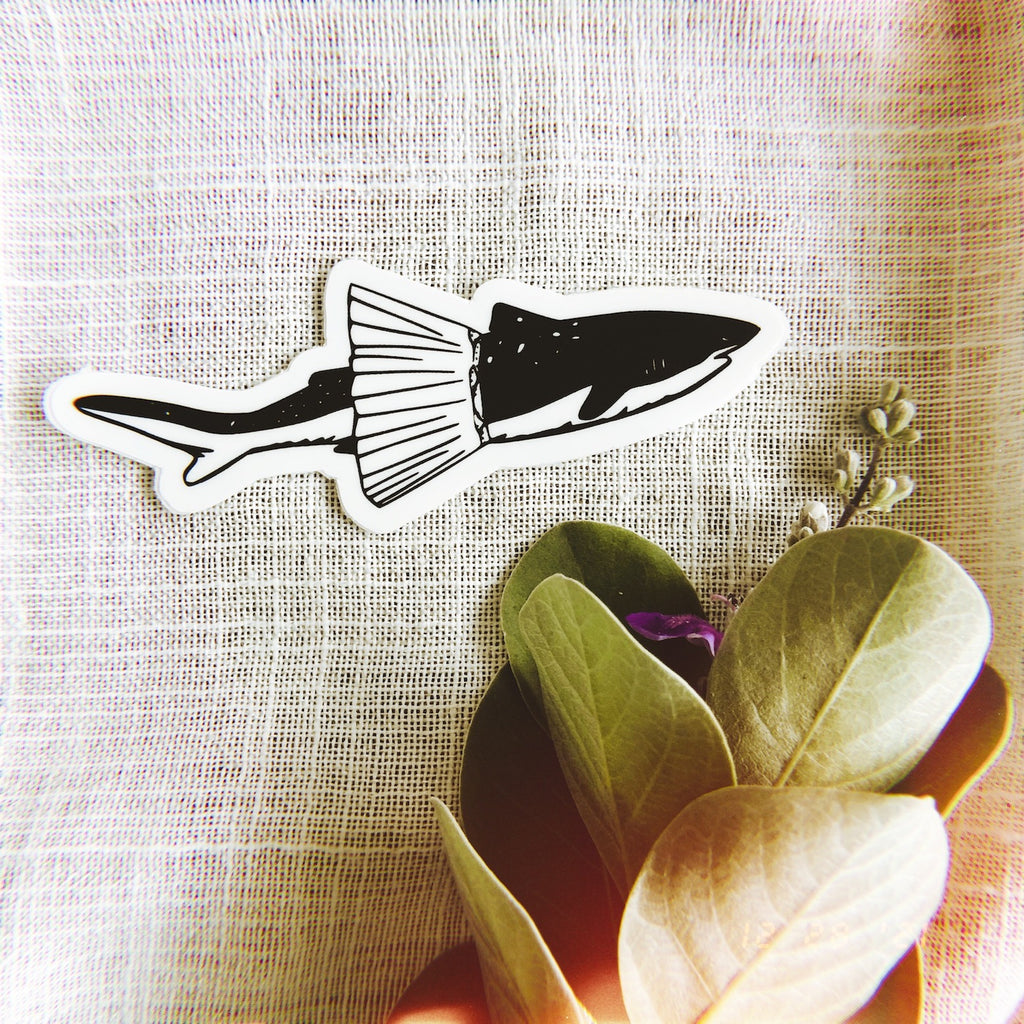 Sunny Weeks Mini "Tutu Shark" Sticker